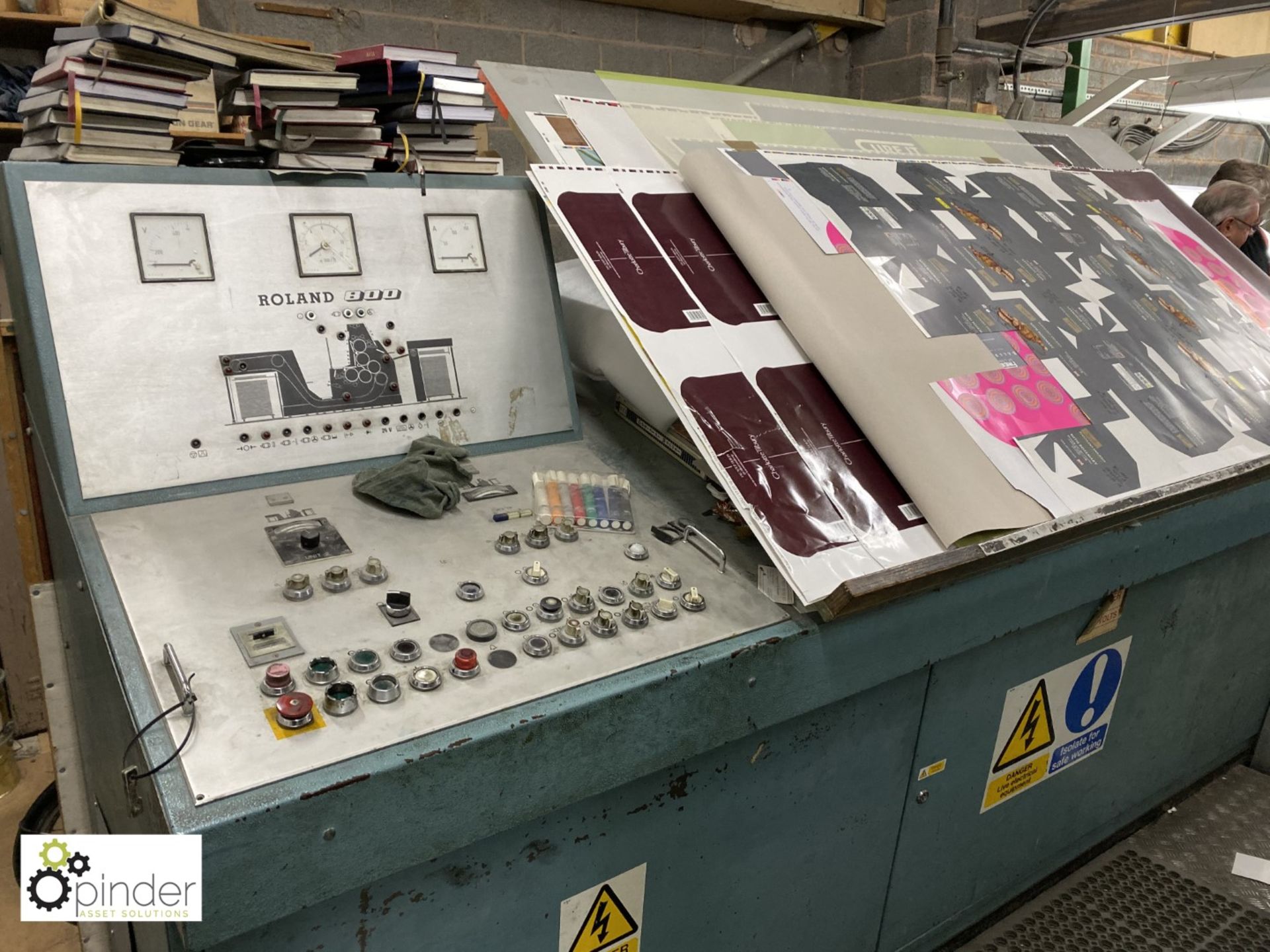 Man Roland 802 7 Series 826 2-colour Press, year 1981, serial number 11217B, max sheet size 1115mm x - Image 3 of 18