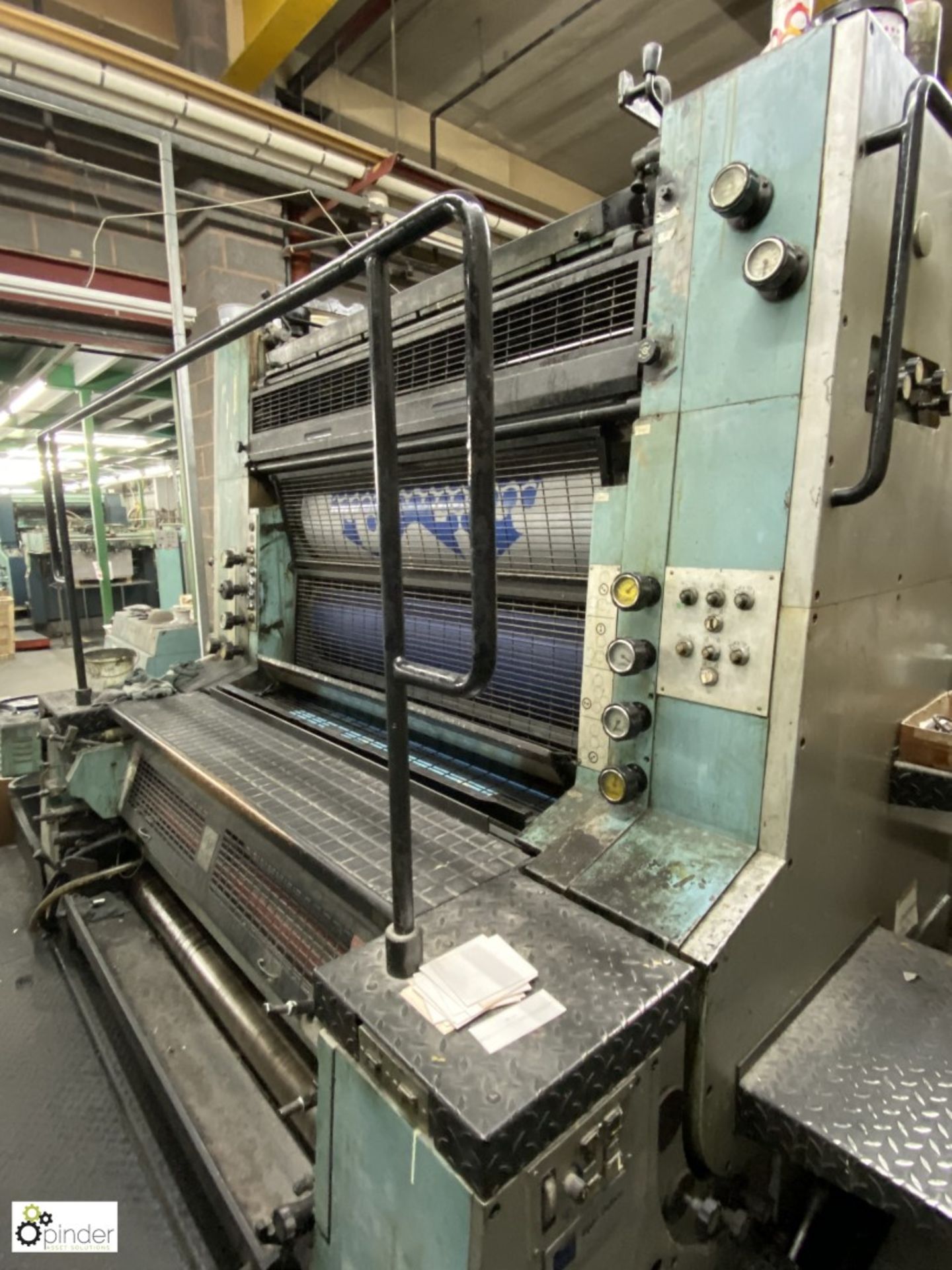 Man Roland 802 7 Series 826 2-colour Press, year 1981, serial number 11217B, max sheet size 1115mm x - Image 16 of 18