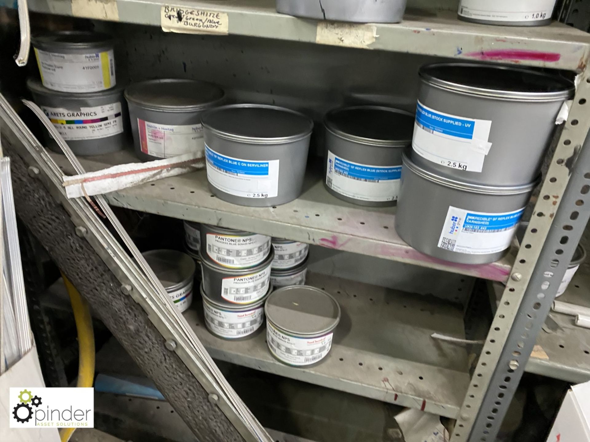 Quantity Huber Printing Inks, various glitter finish, full and part tins - Image 8 of 8