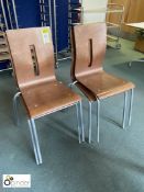4 mahogany style Refectory Chairs (located in Canteen on ground floor)