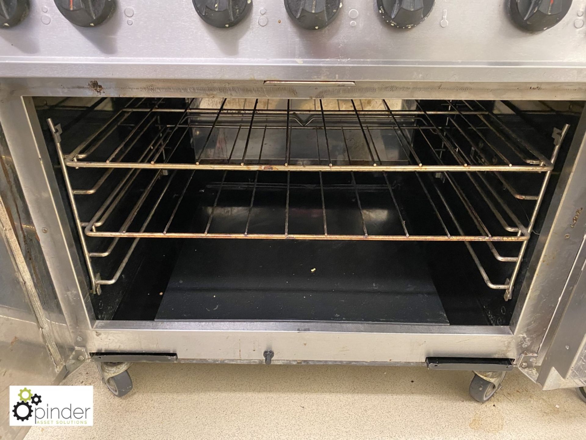 Falcon stainless steel gas fired 6-ring Oven, 900mm x 770mm (located in Kitchen on ground floor) - Image 3 of 3