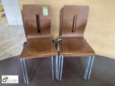 6 mahogany style Refectory Chairs (located in Canteen on ground floor)