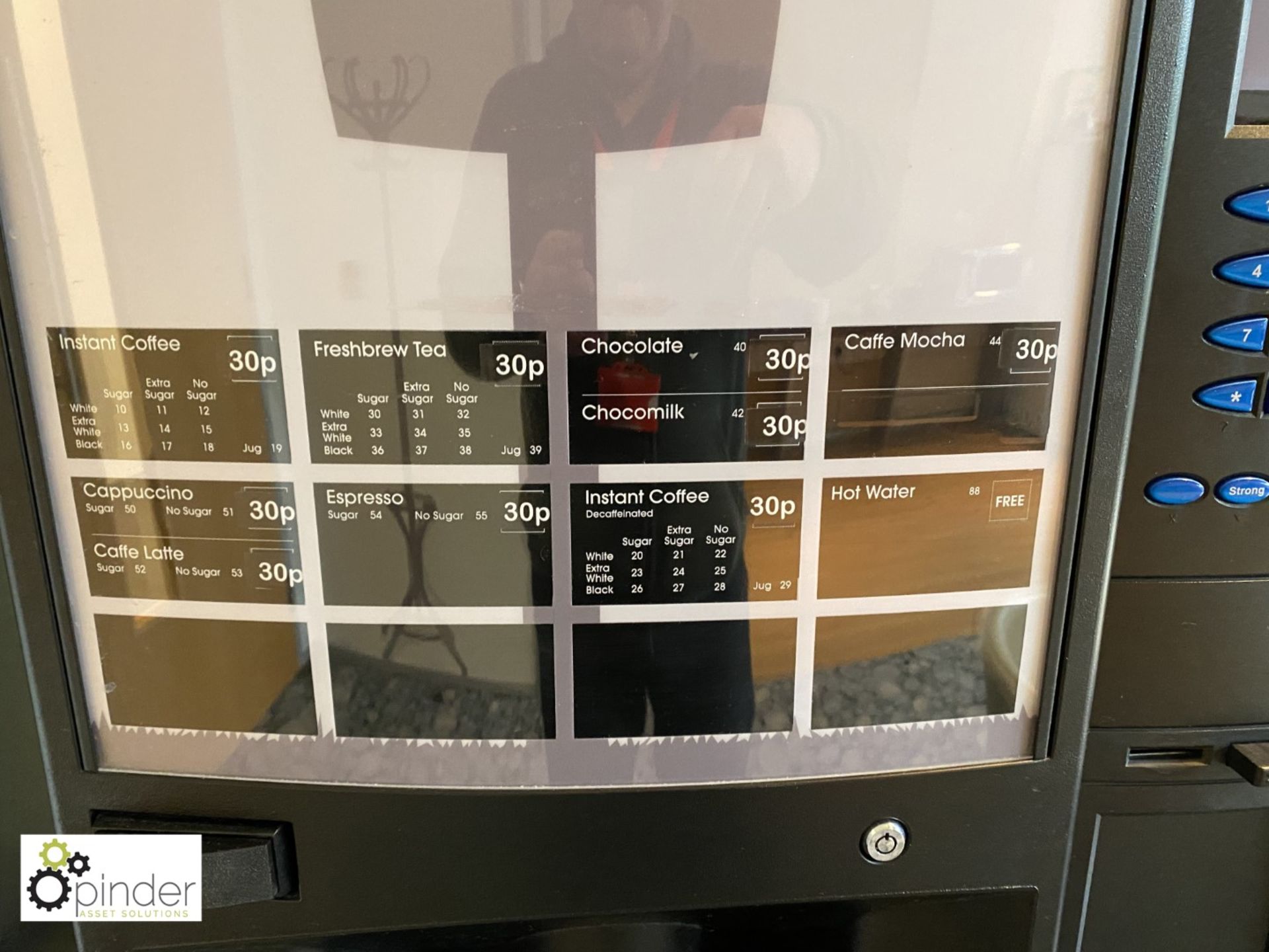 Refreshment Systems Ltd Hot Drinks Vending Machine (located in Breakout Area on first floor in - Image 3 of 3