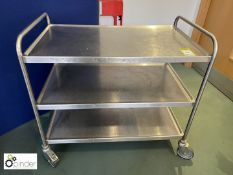 3-tier stainless steel Trolley, 1000mm x 600mm (located in Canteen on ground floor)