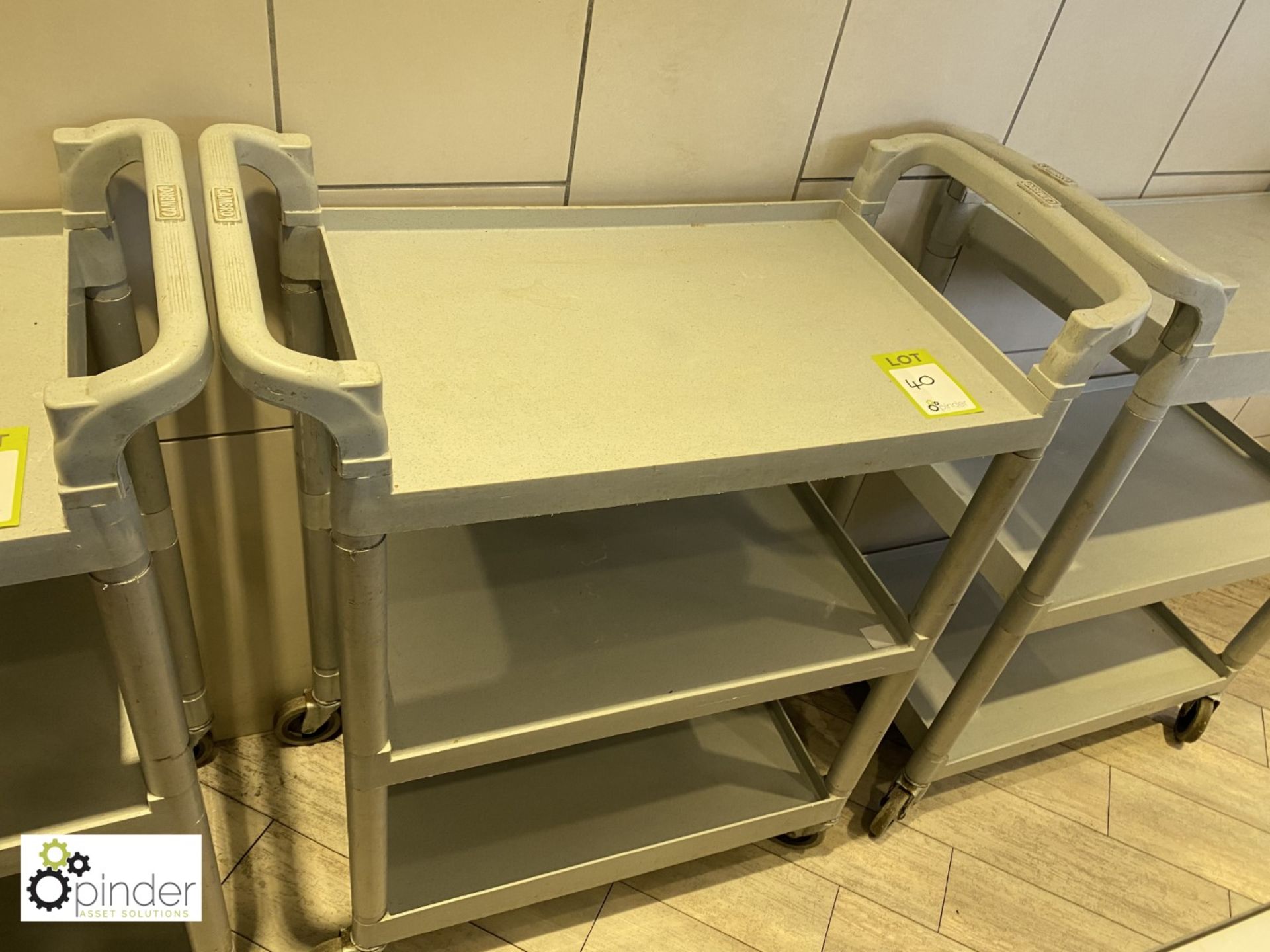 3 Cambro 3-tier Trolleys (located in Canteen on ground floor) - Image 3 of 3