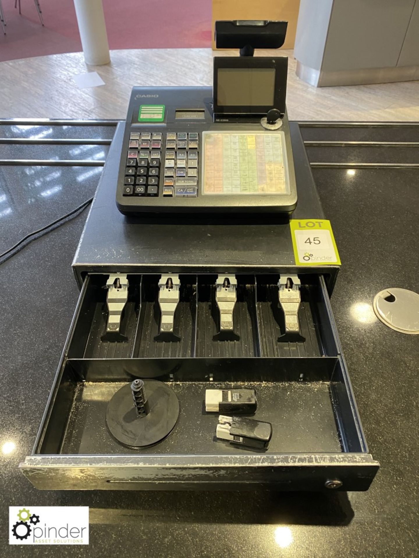 Casio SE-C3500 Cash Register, with key (located in Canteen on ground floor)