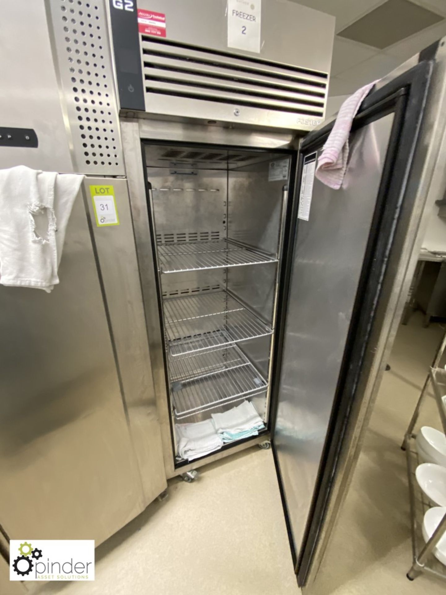 Foster Eco Pro G2 mobile stainless steel single door Freezer (located in Kitchen on ground floor) - Image 2 of 3