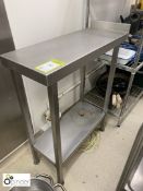 Stainless steel 2-tier Preparation Table, 300mm x 770mm (located in Kitchen on ground floor)