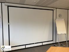 Da-Lite wall mounted pull down Projector Screen, 2950mm x 2200mm (located in Prescott Meeting Room