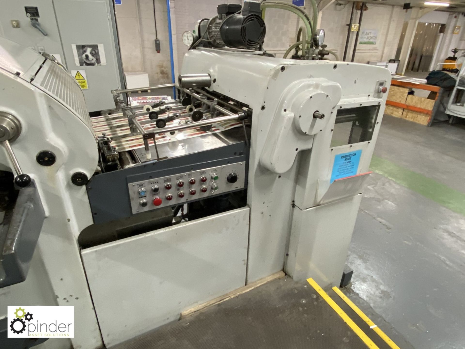 Bobst SP900E-180T Auto Die Cutter, year 1975, serial number 515205, rebuilt July 2003, maximum 900mm - Image 17 of 22