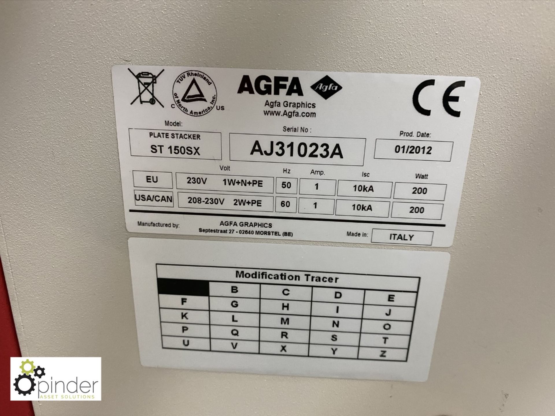 Wide Format CTP System comprising Agfa Excalibur Model 80 high speed Plate Setter, max size 2030mm x - Image 8 of 14