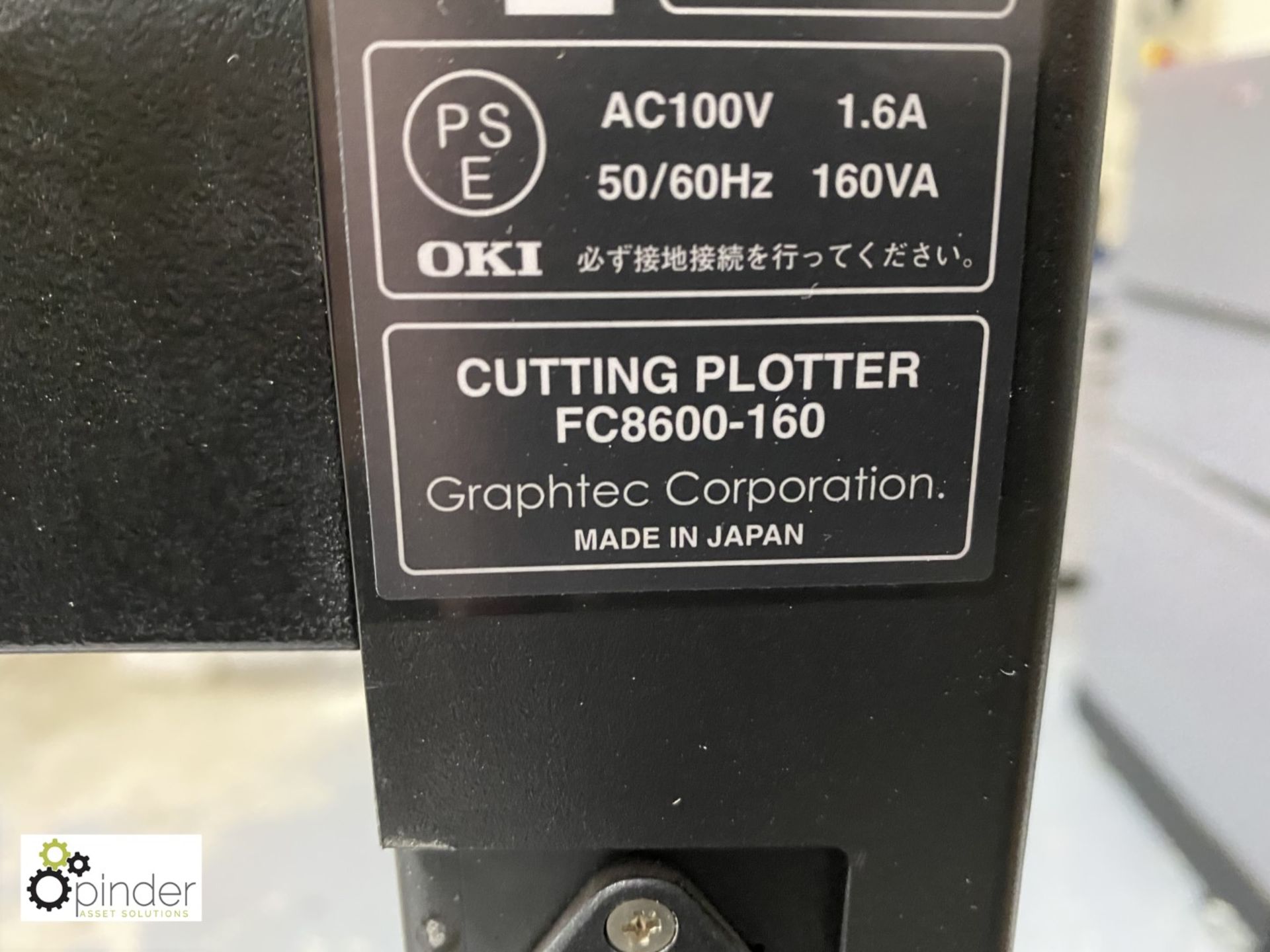 Oki Graphtec FC8600-160 Cutting Plotter, 1600mm width, 240volts - Image 6 of 7