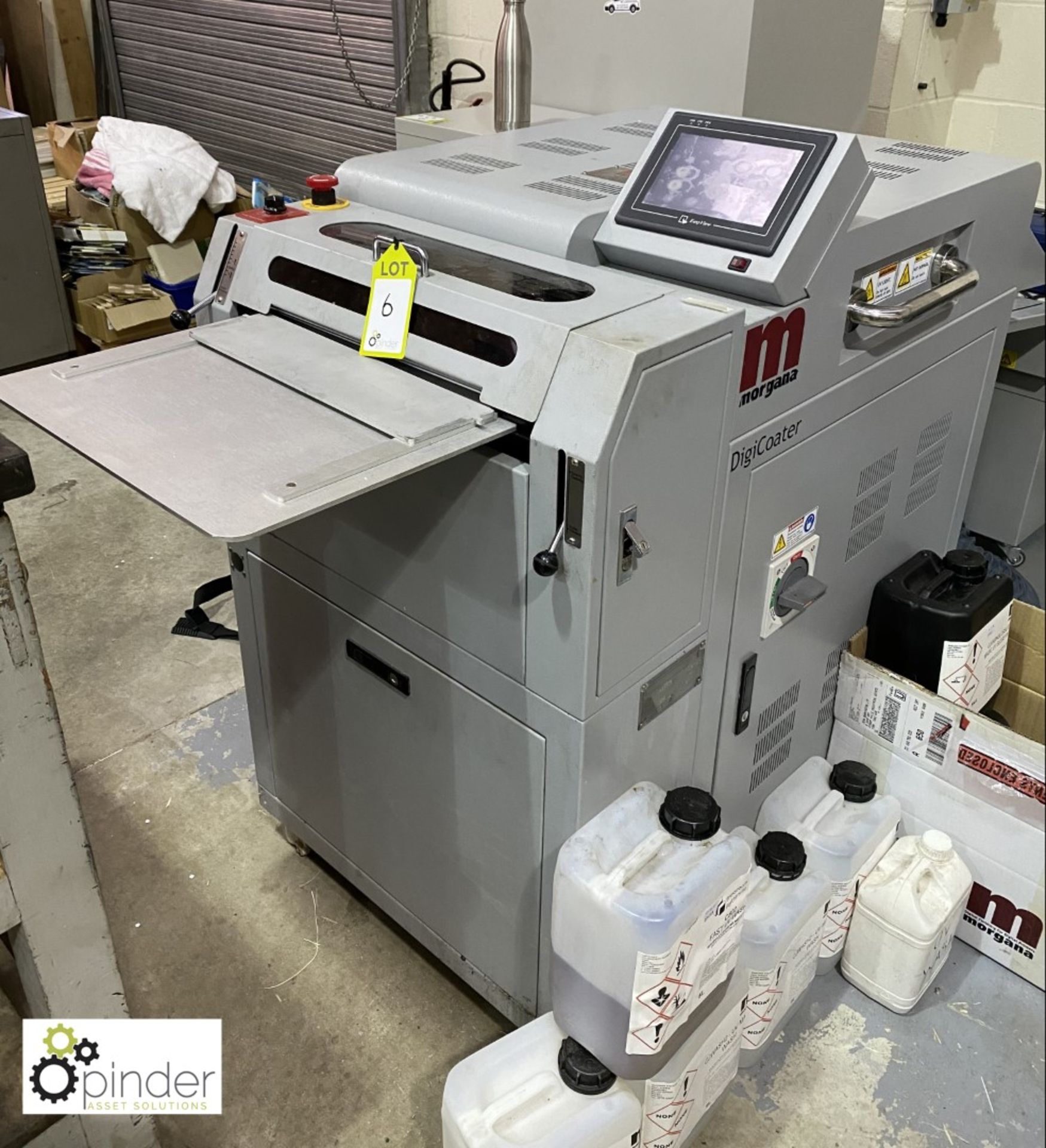 Morgana MG131R Digicoater UV Coater, 240volts, Year 2011 serial number CJM005, with Advantage - Image 2 of 9