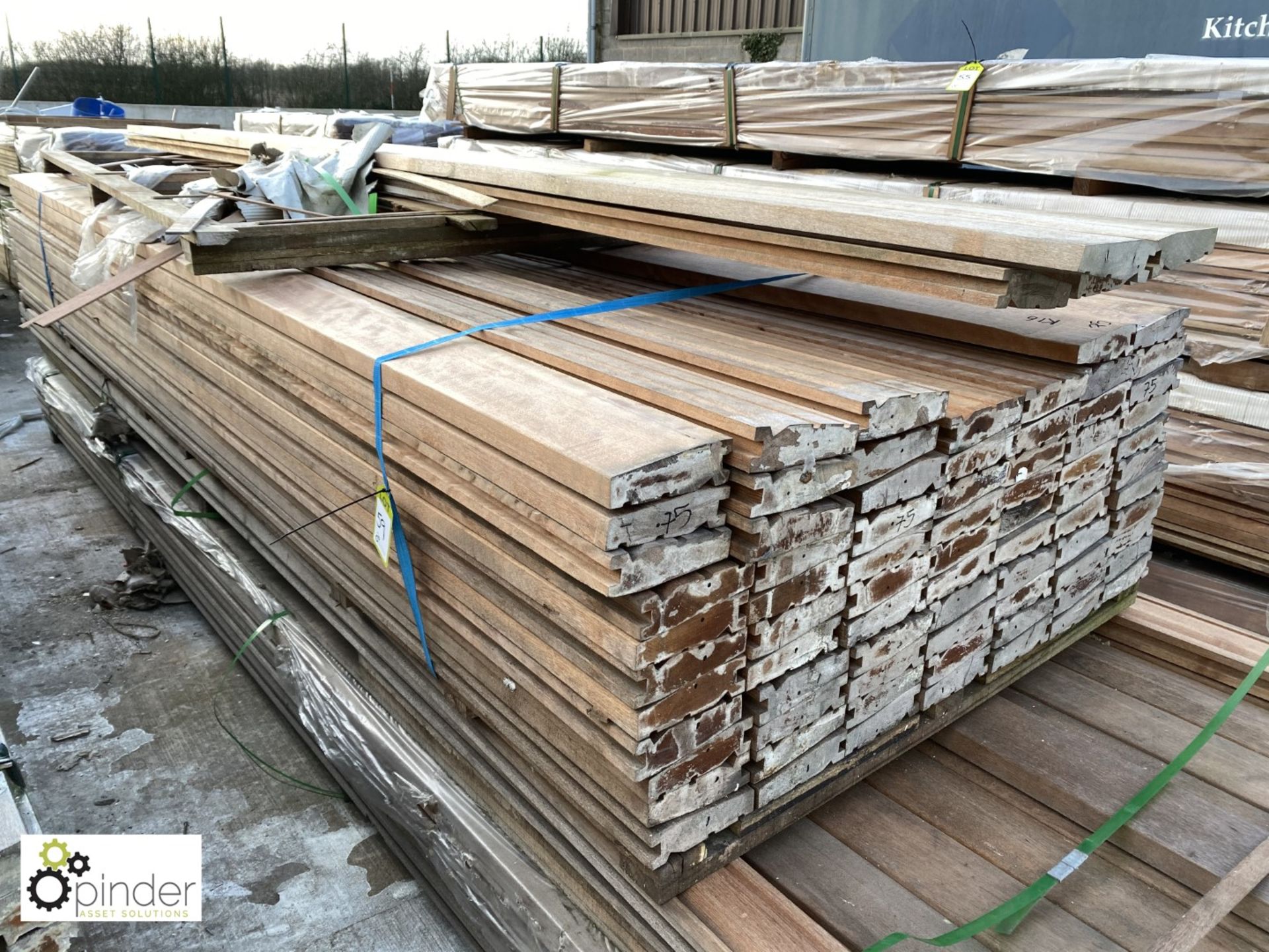 75 lengths Keruing Hardwood Profile for external door surrounds, 155mm wide x 4280mm long