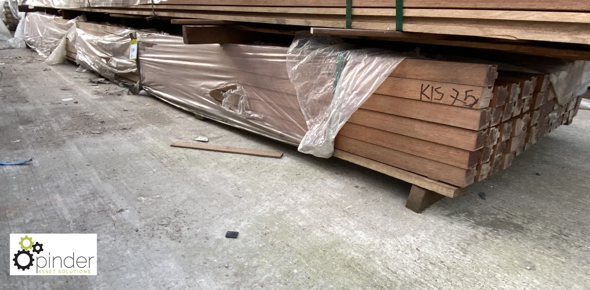 75 lengths Keruing Hardwood Profile for external door surrounds, 70mm wide x 46mm deep x 4900mm