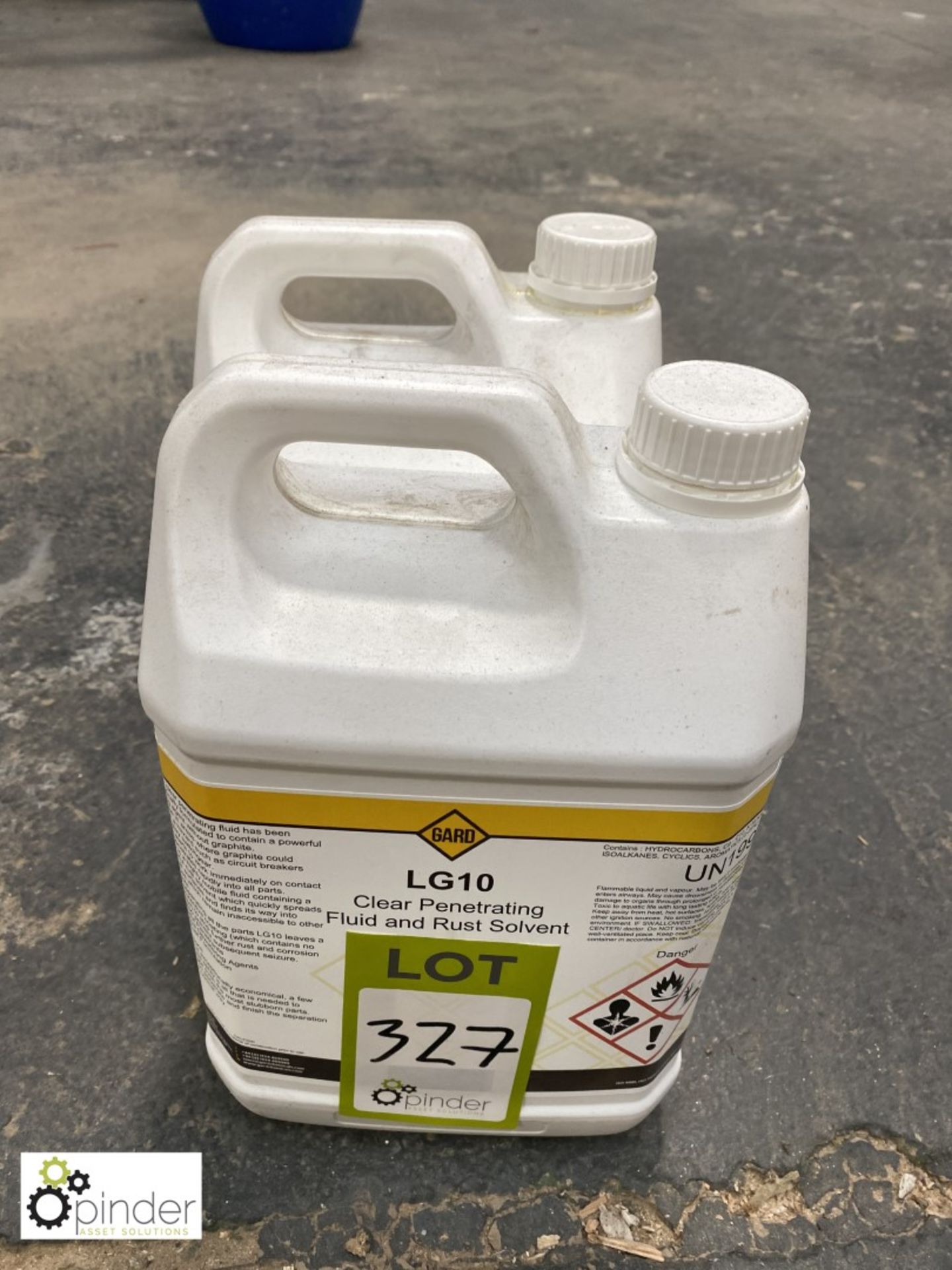 2 5litre tubs Gard LG10 Clear Penetrating Fluid and Rust Solvent