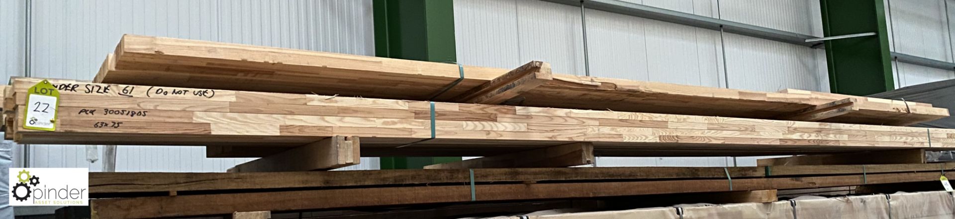 10 lengths Engineered Laminated Redwood, 61mm wide x 75mm deep x 6000mm long, 0.275m³