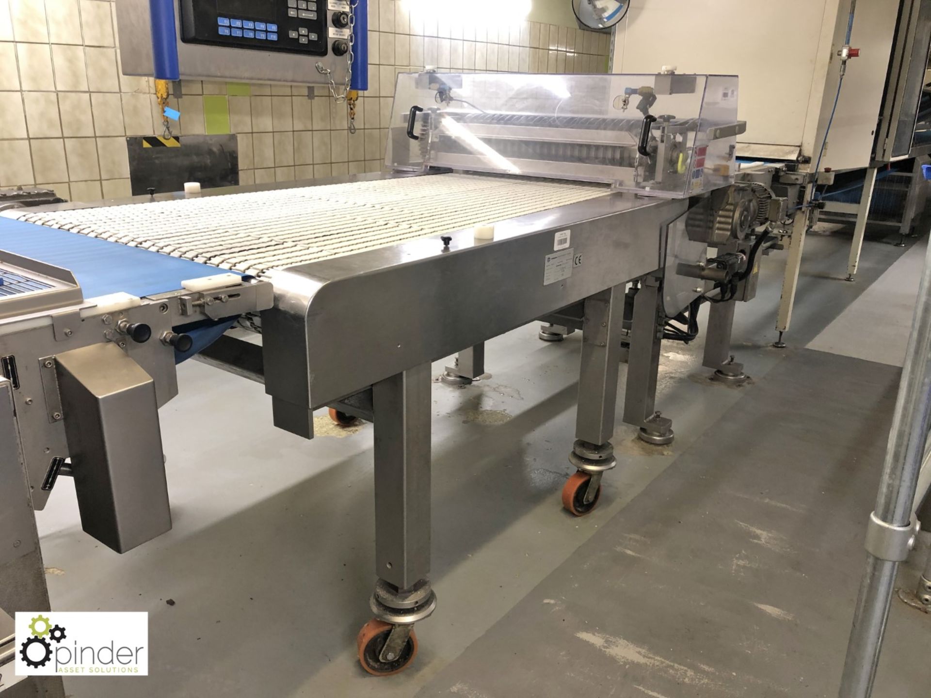 Hosokawa SG 1000 Slitter Unit, 22 lane, serial number 52597, with inbuilt conveyor in and out ( - Image 6 of 8