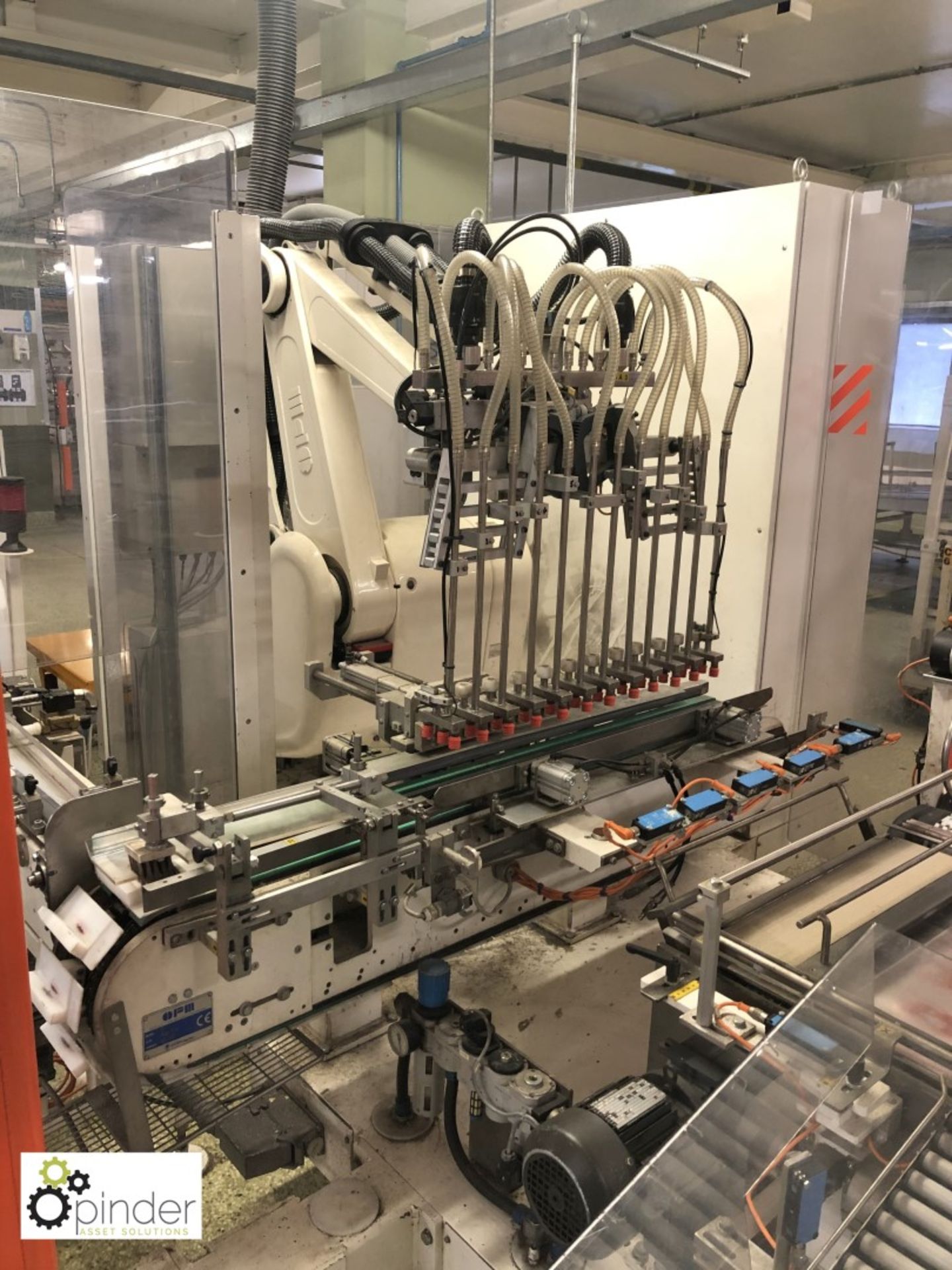 OPM Robotic Bar Loading System, with OPM robot and Proface control (please note there is a lift