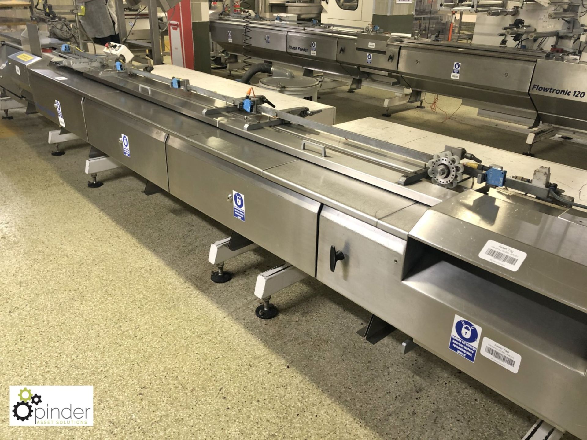 GEI Autowrappers Flowtronic 120 Flow Wrapper, year 2003, with crimping head 160mm width, AB - Image 9 of 15