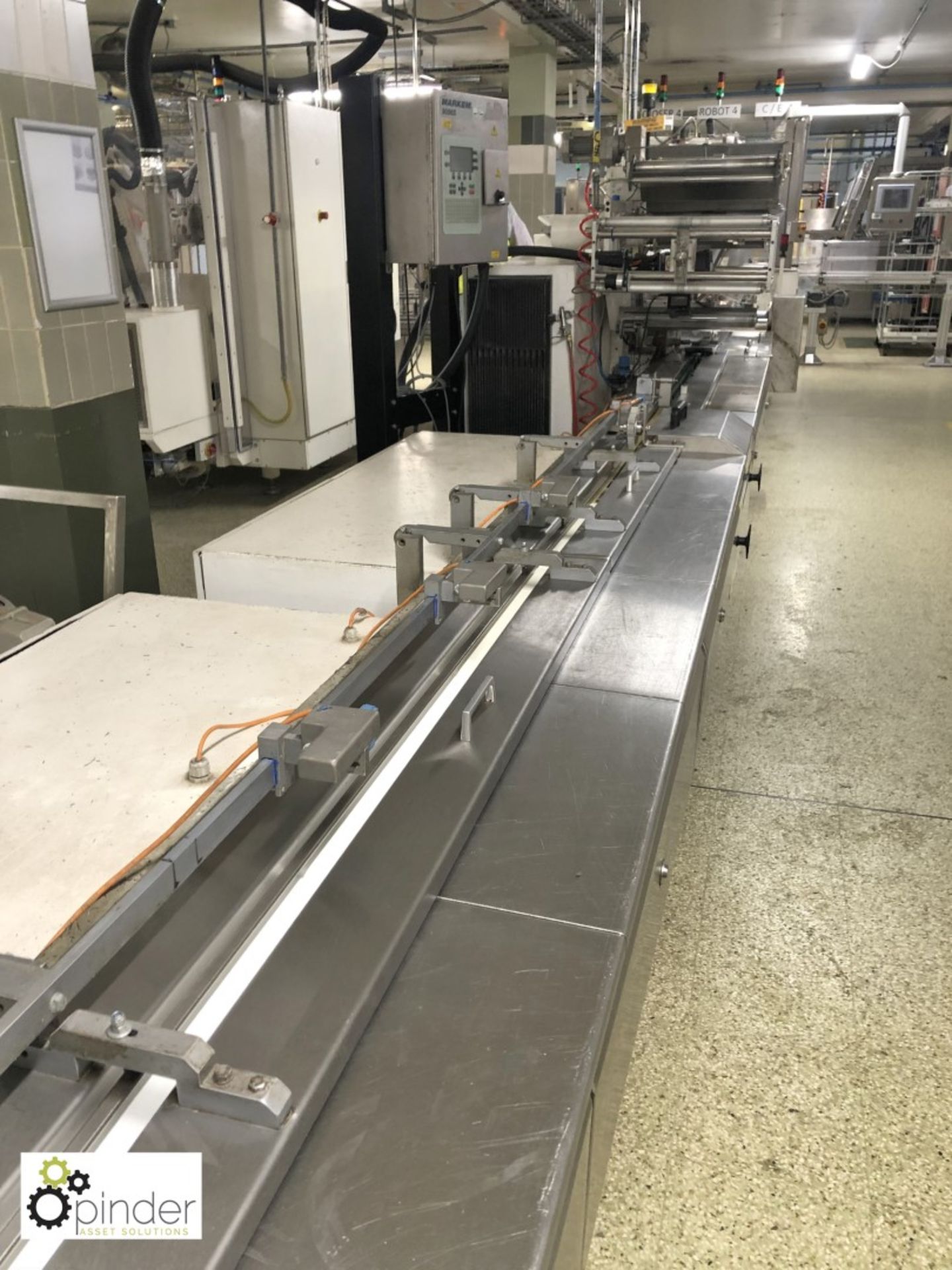 GEI Autowrappers Flowtronic 120 Flow Wrapper, year 2003, with crimping head 110mm width, AB - Image 18 of 24