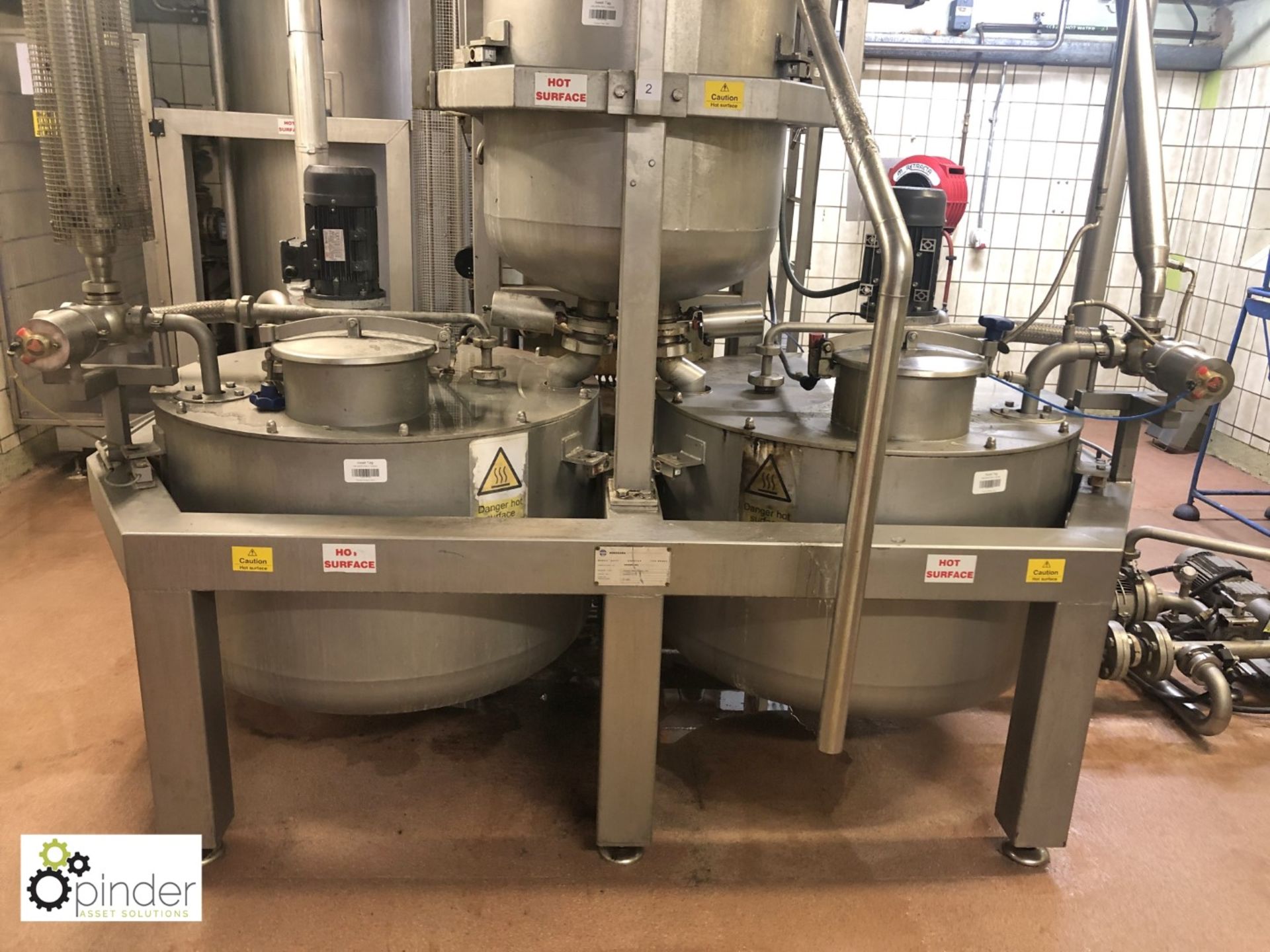 Liquor Mixing System, with Hosokawa Terbraak Coolmix twin special 200, 2 x 200litre stainless - Image 2 of 15