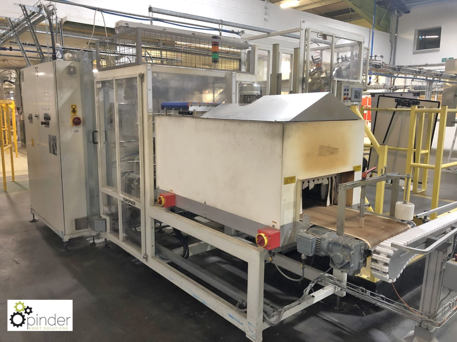 Bradman Lake Europack Carton Sealer, year 2005, serial number 05-10926E and shrink tunnel (please - Image 28 of 28