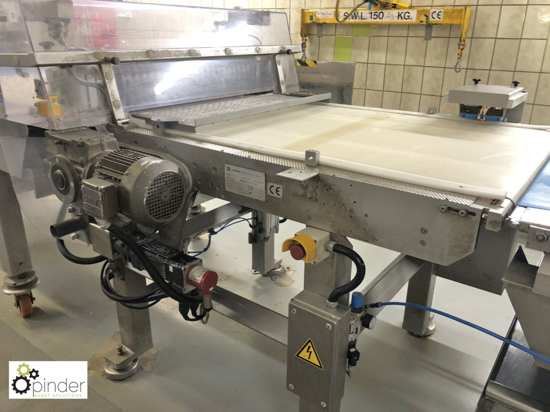 Hosokawa SG 1000 Slitter Unit, 22 lane, serial number 52597, with inbuilt conveyor in and out ( - Image 2 of 8