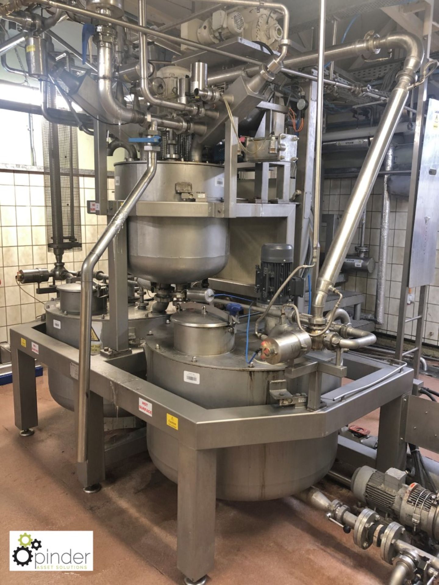 Liquor Mixing System, with Hosokawa Terbraak Coolmix twin special 200, 2 x 200litre stainless - Image 10 of 15