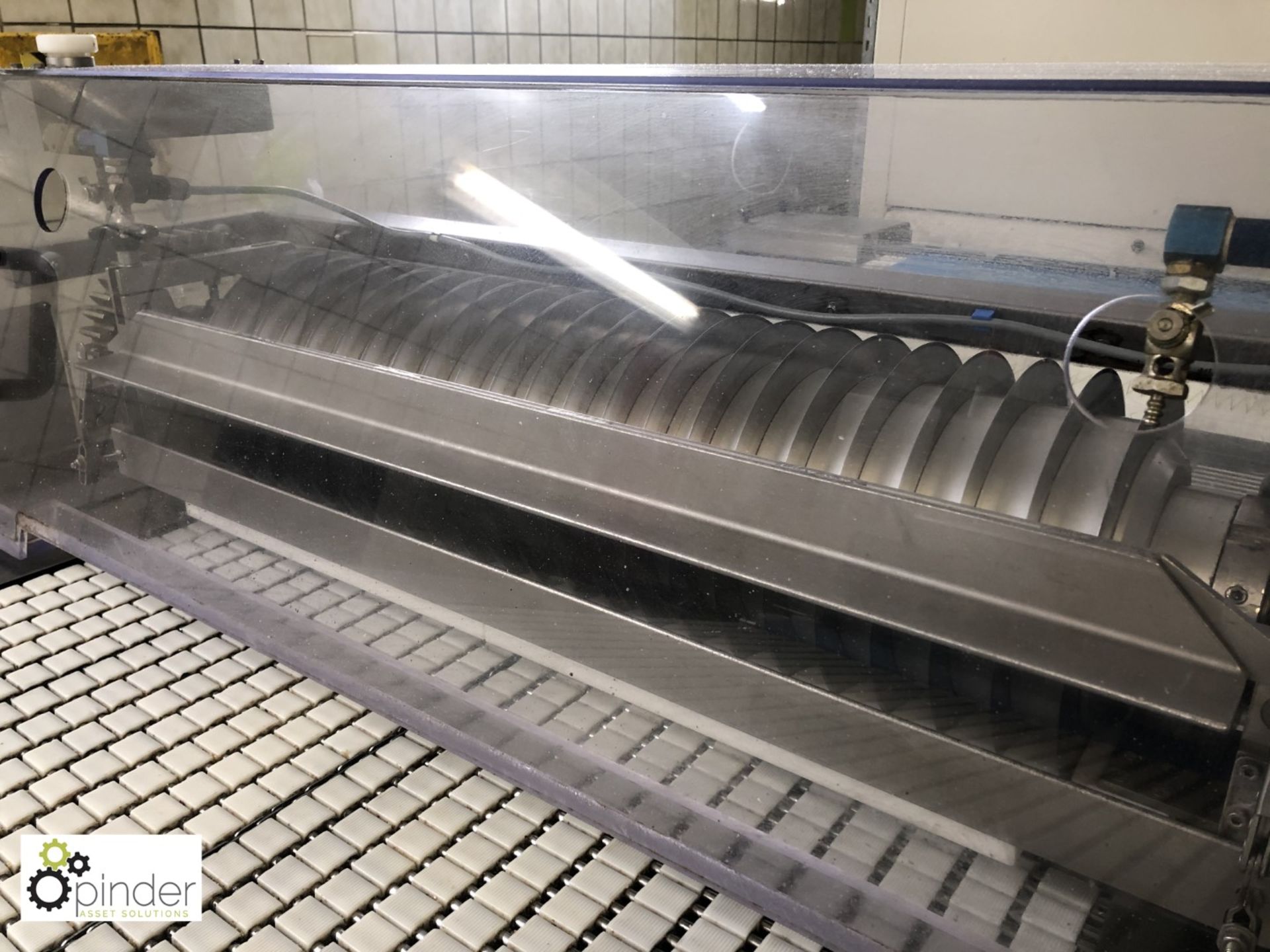 Hosokawa SG 1000 Slitter Unit, 22 lane, serial number 52597, with inbuilt conveyor in and out ( - Image 4 of 8