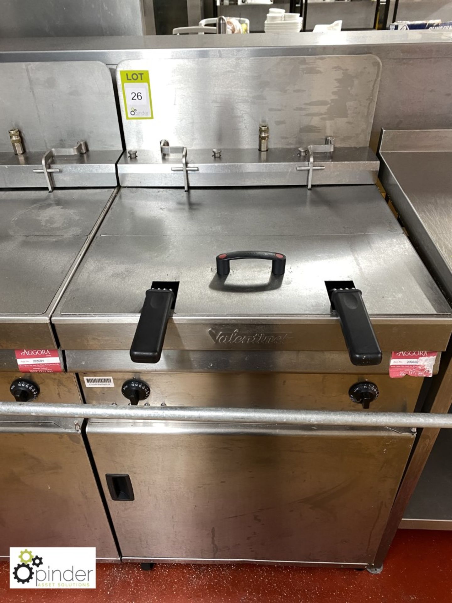 Valentine mobile electric twin basket Deep Fat Fryer (located in Main Kitchen)