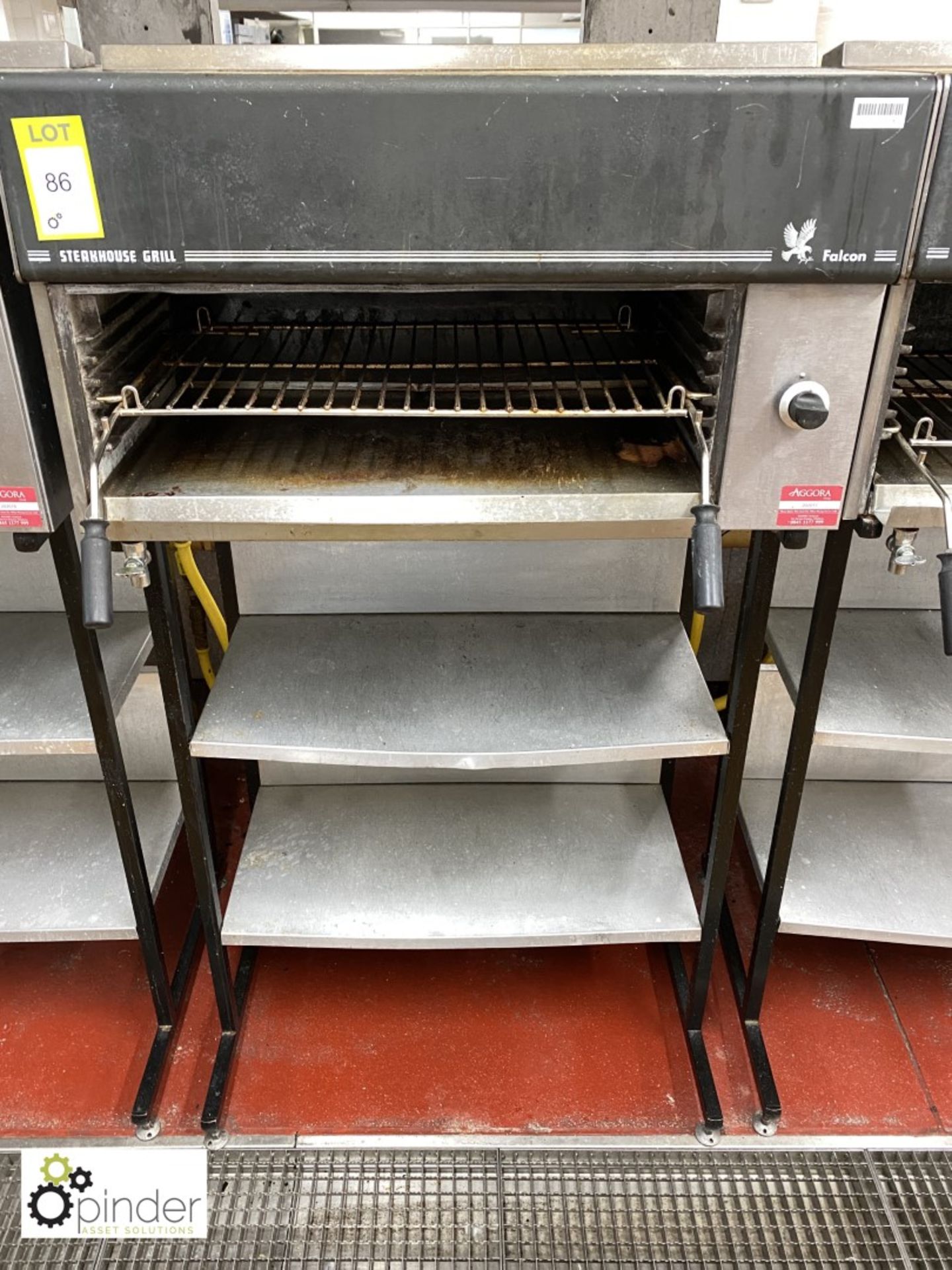 Falcon gas fired Steakhouse Grill, with 2-shelf stand (located in Main Kitchen) - Image 2 of 2