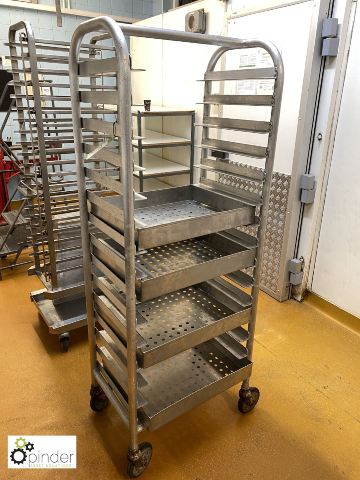 Tubular 15-tray Trolley (located in Rear Storage Area)