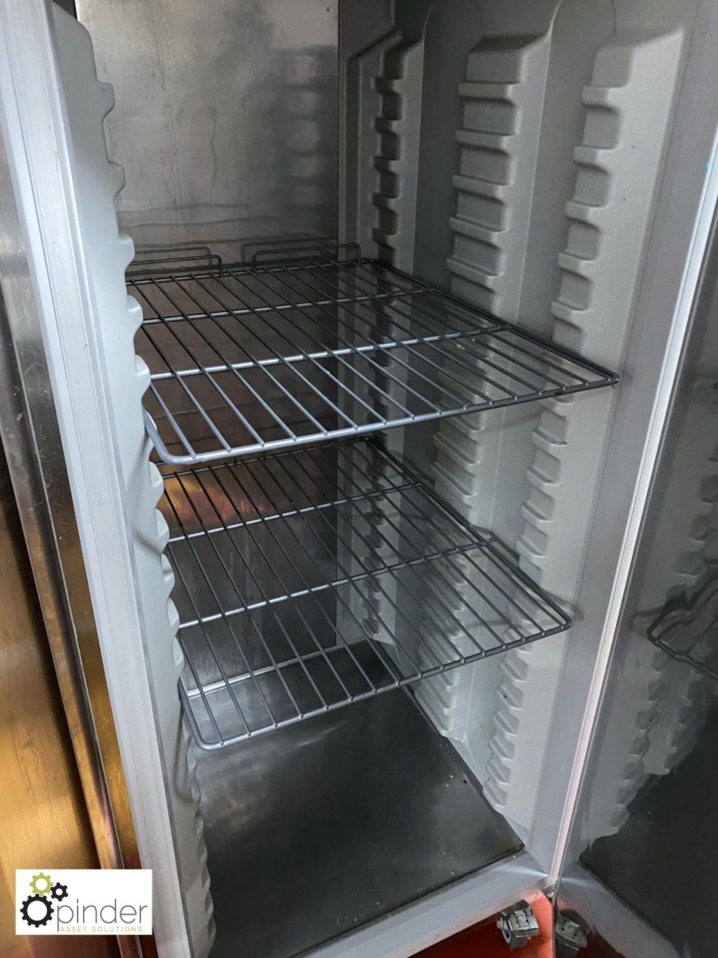 Caravell mobile stainless steel double door multi-shelf Fridge, 240 volts (located in Main Kitchen) - Image 4 of 4