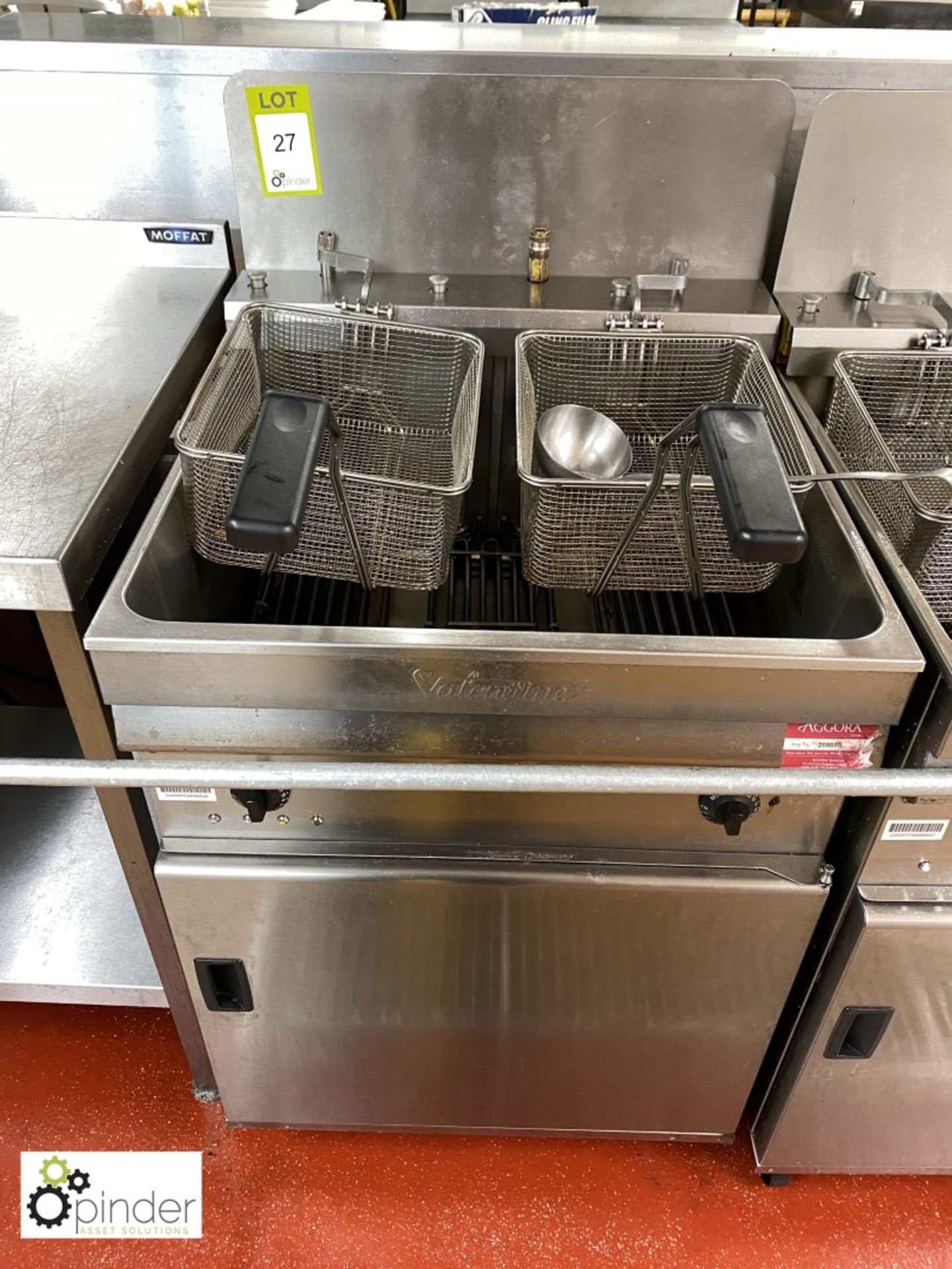 Valentine mobile electric twin basket Deep Fat Fryer (located in Main Kitchen)