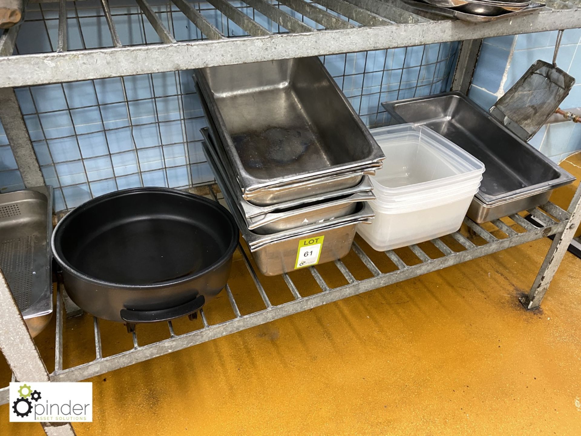 11 various Deep Trays, etc (located in Pot Wash Room)