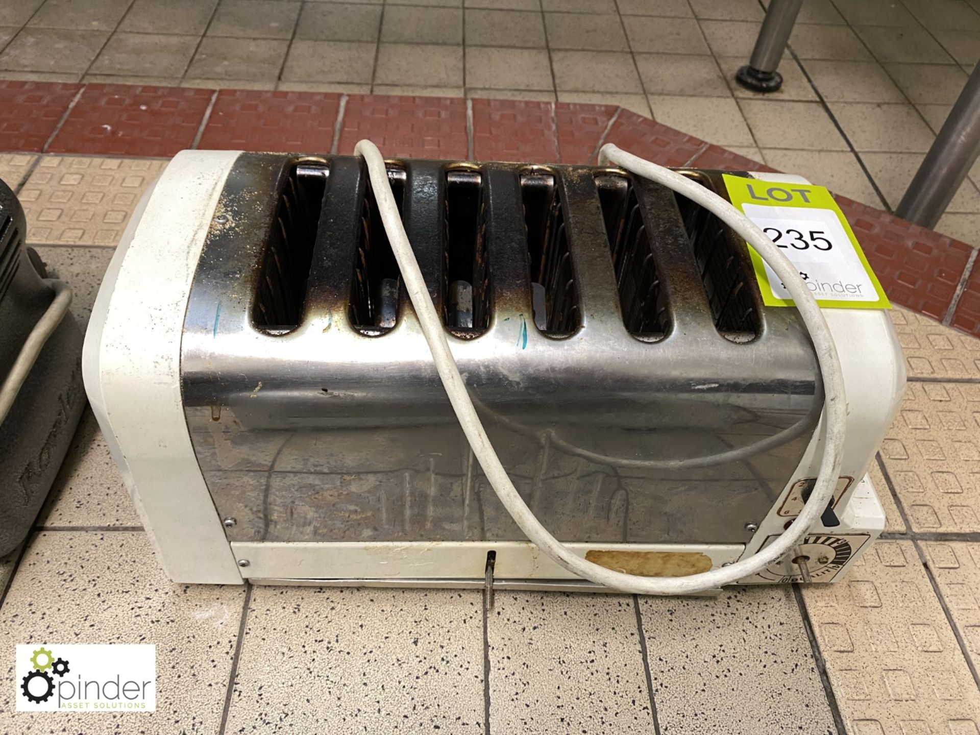 Dualit 6-slice Toaster, 240volts (located in Main Wash Room)