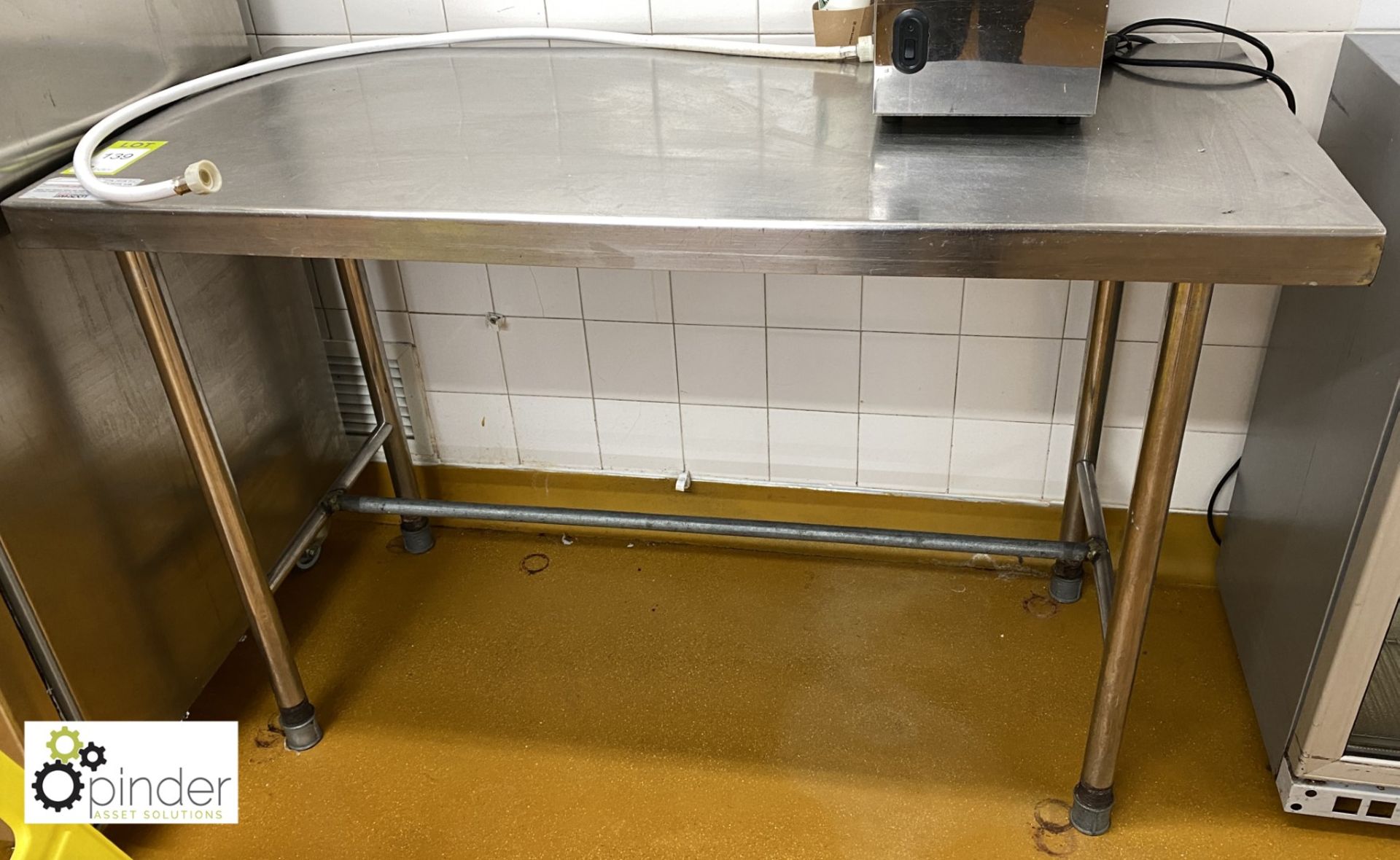 Stainless steel Preparation Table, 1350mm x 600mm (located in Main Kitchen)