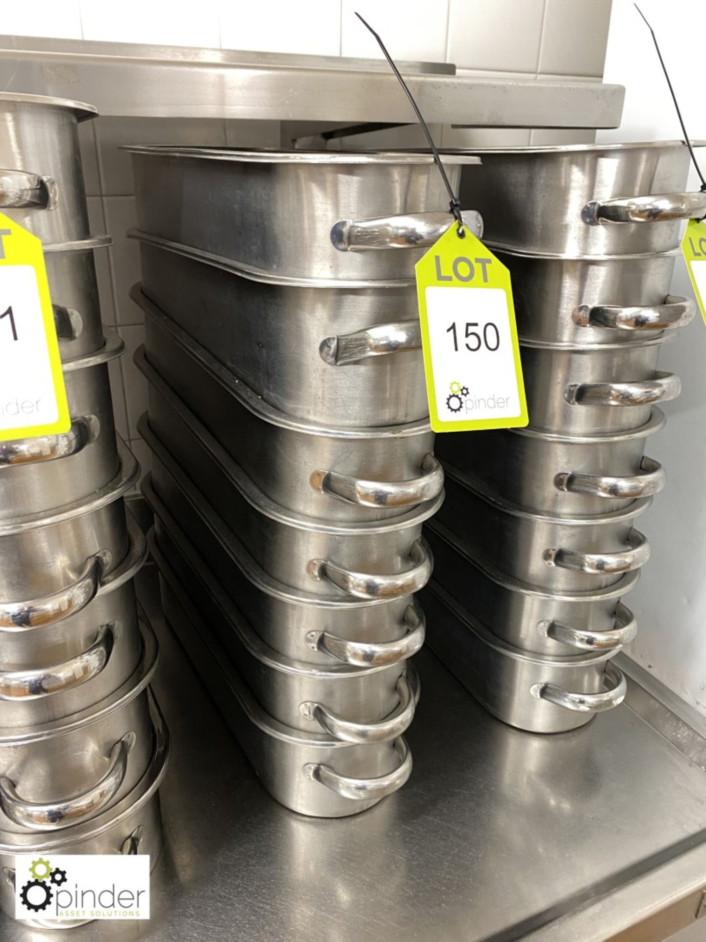 7 stainless steel Serving Dishes (located in Main Kitchen)