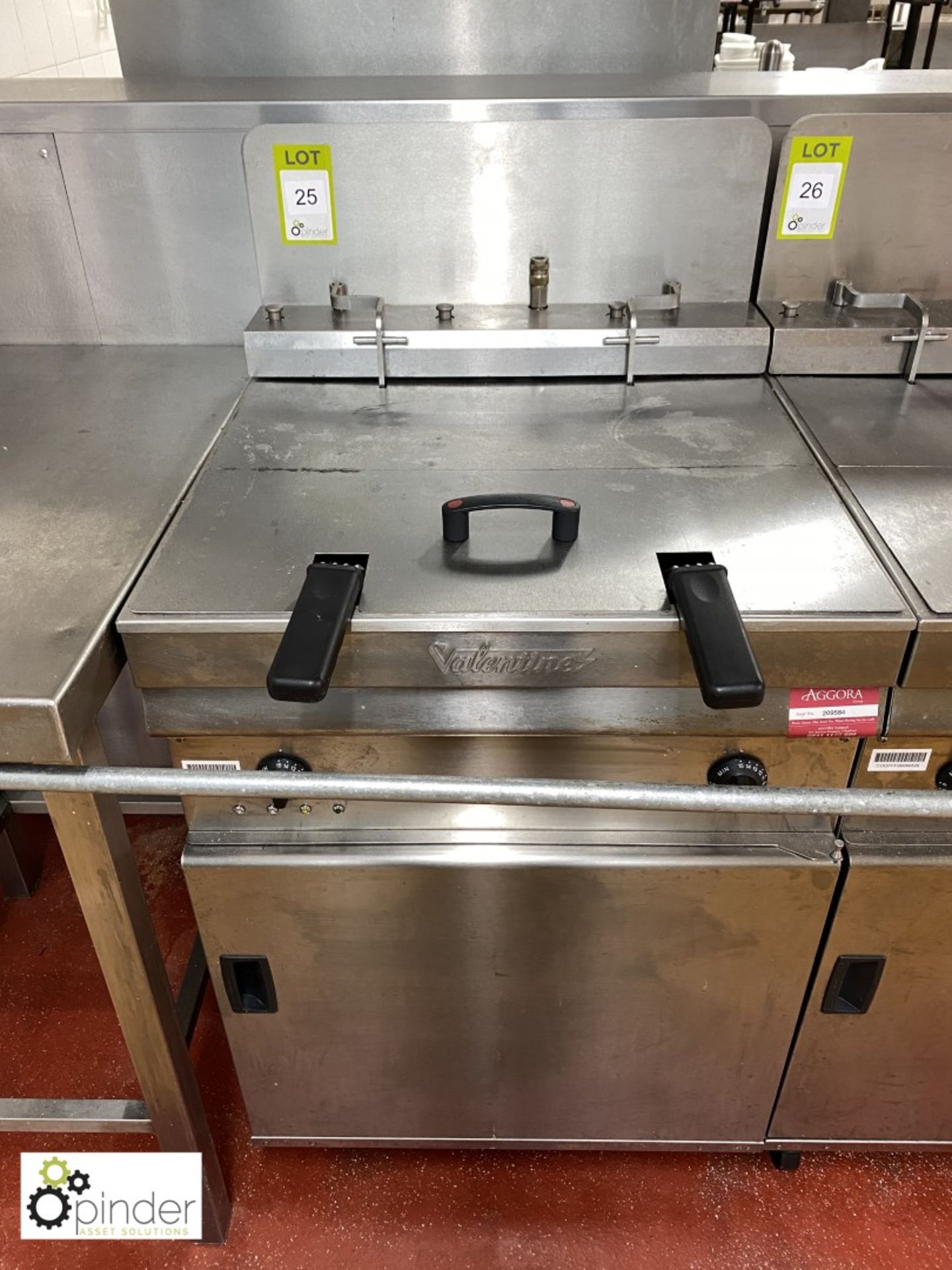 Valentine mobile electric twin basket Deep Fat Fryer (located in Main Kitchen)