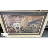 Framed and glazed Print “Circus” by Russell Reeve, 820mm x 560mm