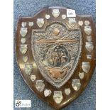 Amateur Association Football League Shield, on oak mount