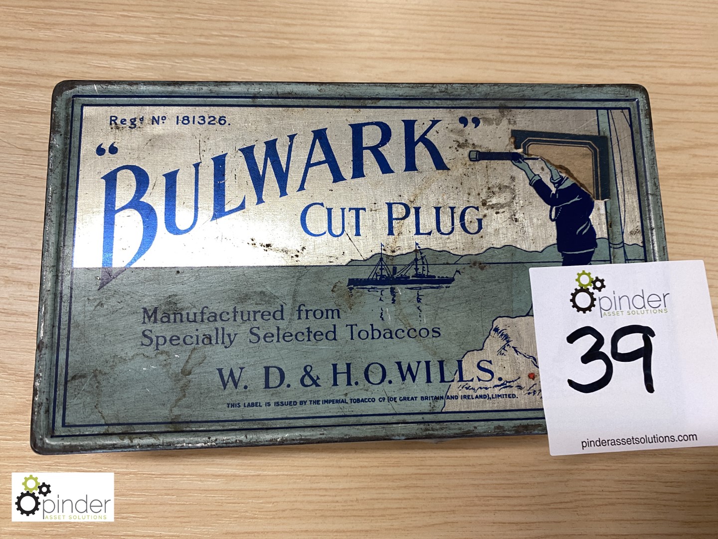 Bulwark Cut Plug Tobacco Tin