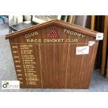 3 Cricket Club Award Boards