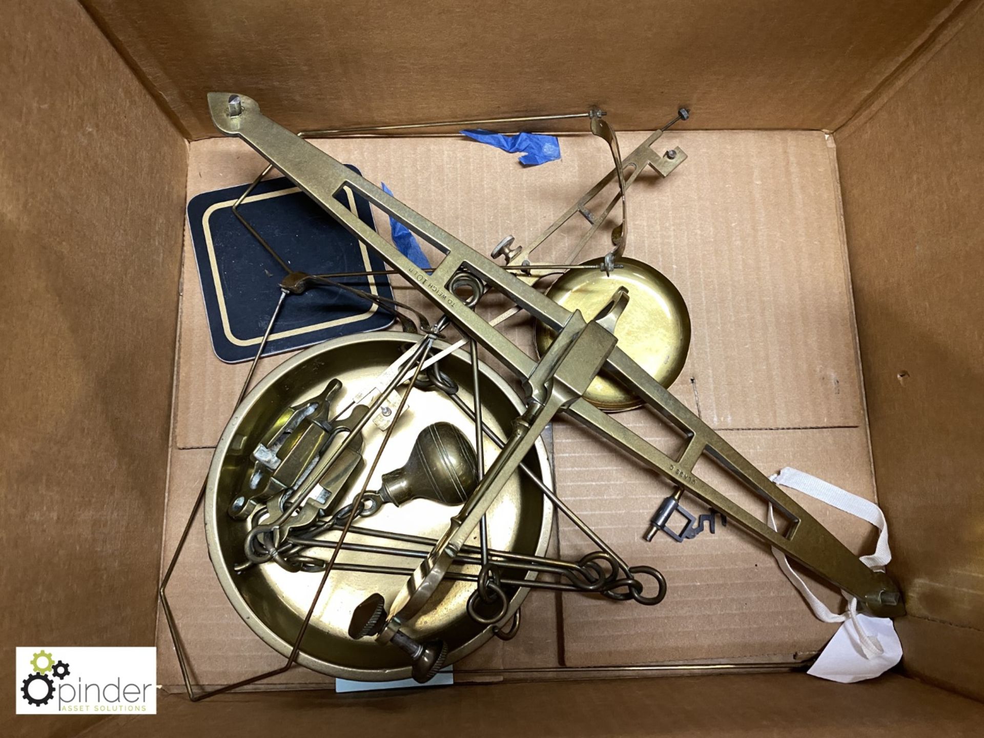 Brass Weighing Scale by Reuben Sutcliffe, possibly incomplete - Image 3 of 3