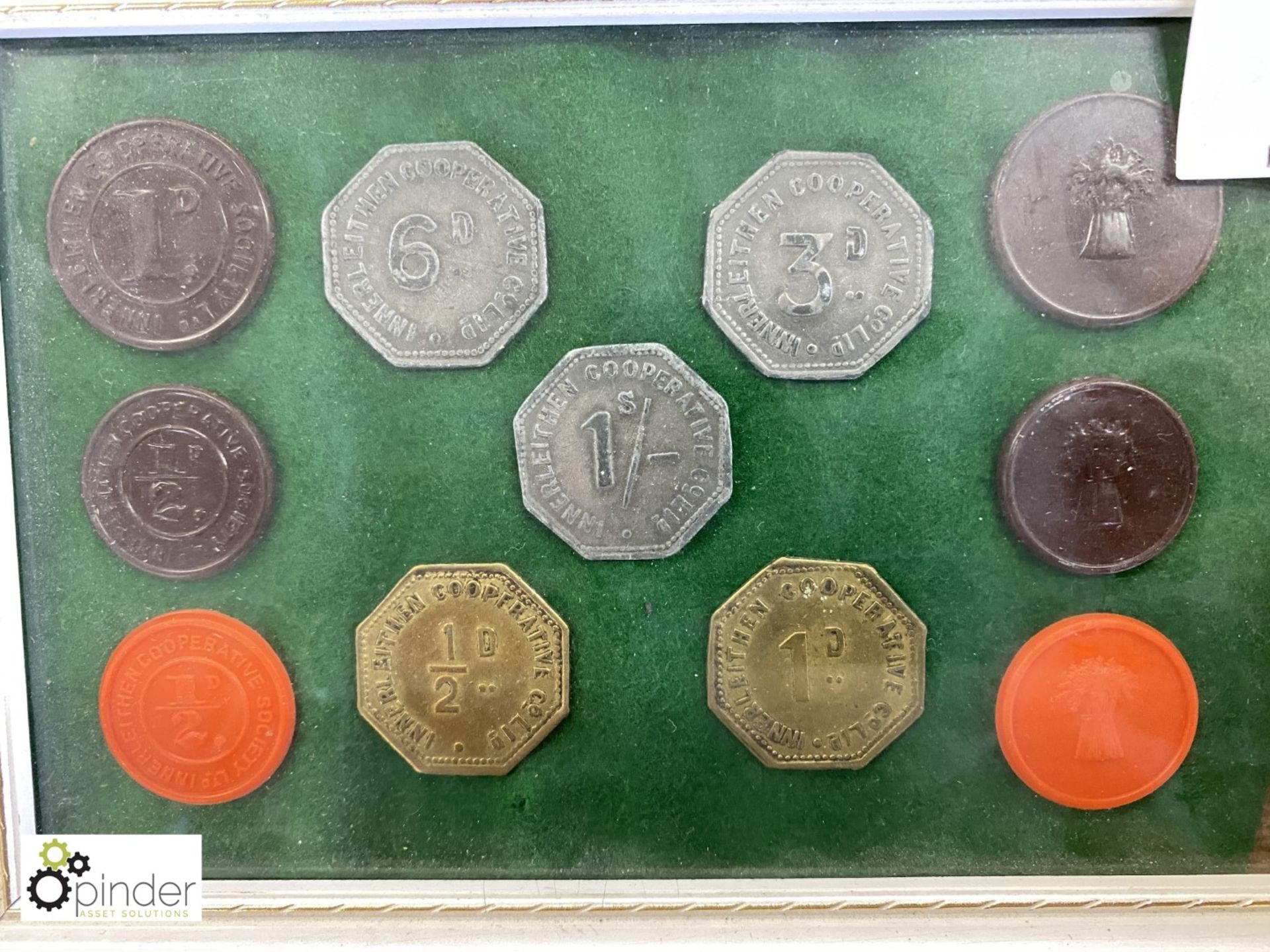 Framed and glazed Presentation of Co-Operative Society Coins - Image 2 of 4
