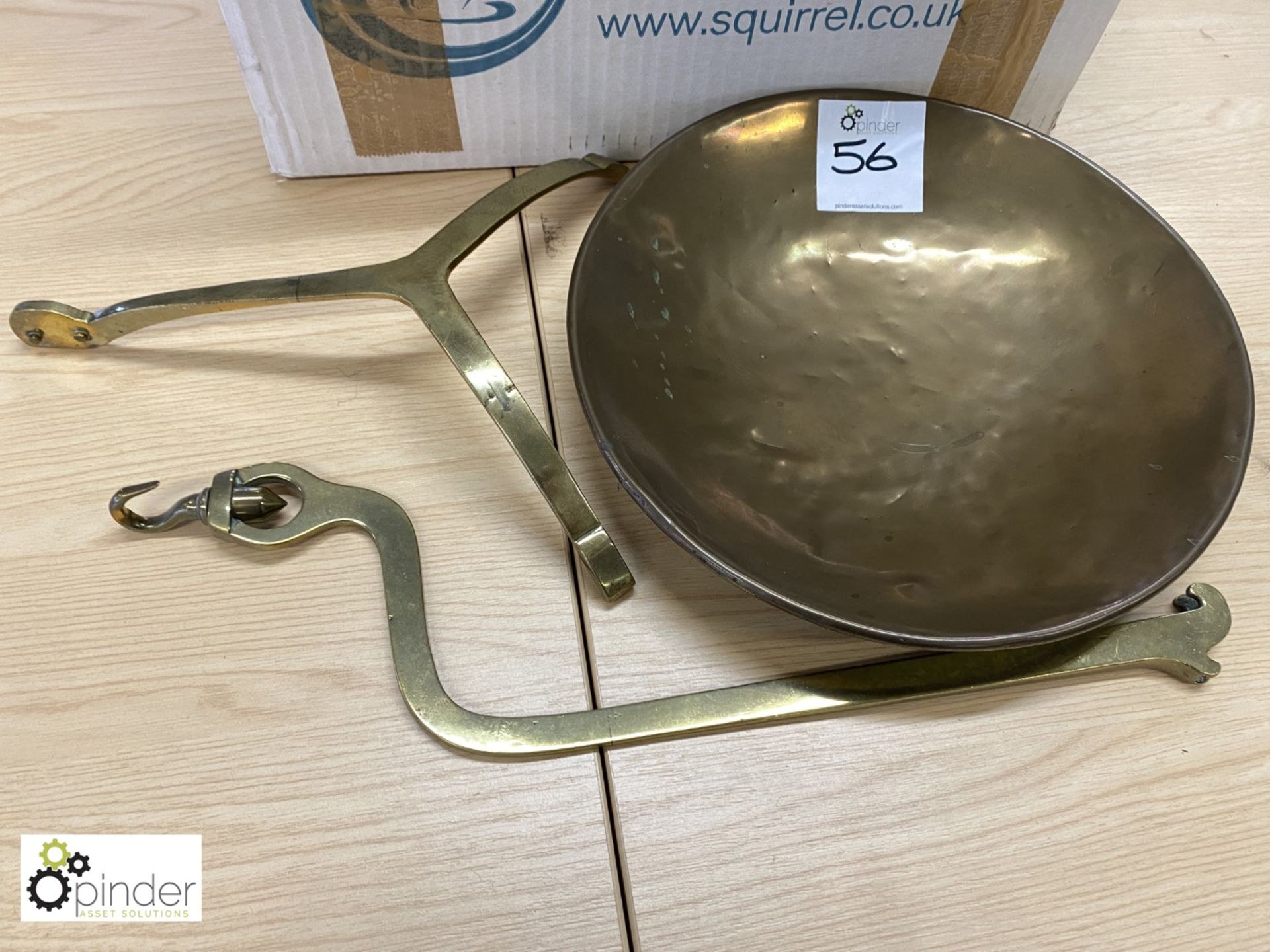 Brass Weighing Scale by Reuben Sutcliffe, possibly incomplete - Image 2 of 3