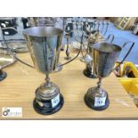 2 silver plate Trophies, Norwest Co-Op Society Brass Band Contest, Buxton