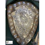 Male Voice Choir Challenge Shield, silver on oak with wood case