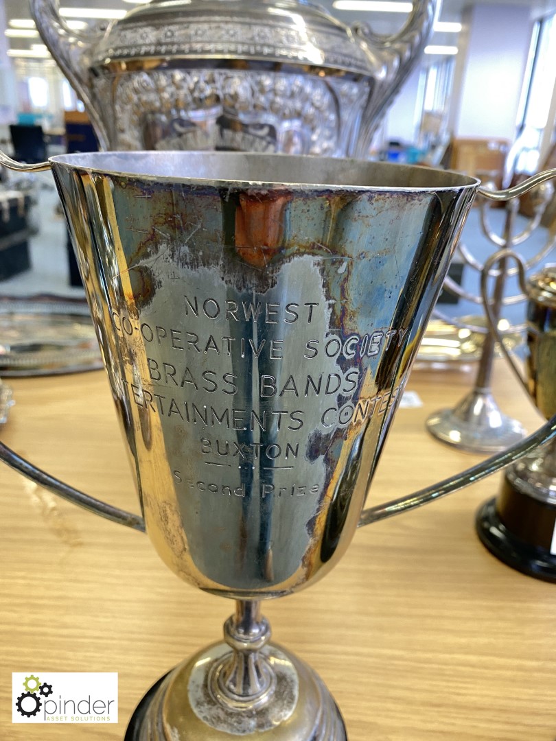 2 silver plate Trophies, Norwest Co-Op Society Brass Band Contest, Buxton - Image 2 of 3